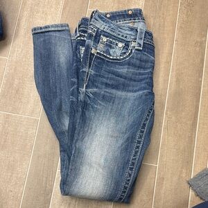 Miss Me Dark Blue Skinny Jeans